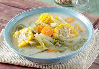 Resep Sayur Lodeh Jagung Enak, Kuah Santannya Beneran Gurih Banget