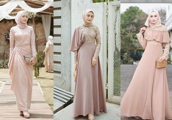 5 Gaun Pesta Hijab Modern Warna Pastel yang Manis Buat Dipakai Kondangan Siang Hari!