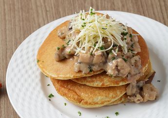 Resep Pancake Kentang Saus Carbonara Enak, Menu Sarapan yang Mantap Di Lidah