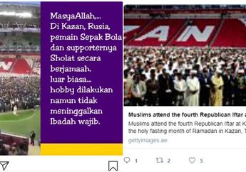 Kantor Berita Rusia Angkat Bicara, Usai Tersebarnya Video Viral Suporter Sepak Bola Shalat Berjamaah di Stadion Kazan Arena