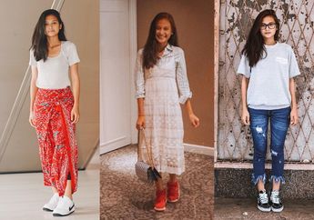 Indah Permatasari Punya 7 Gaya Simpel Tapi Kece Pakai Sneakers. Intip Yuk!