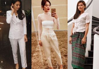 Stunning Pakai 4 Outfit Putih Buat Kondangan Ala Indah Permatasari!