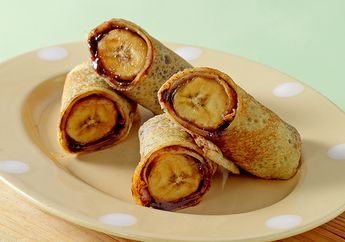 Resep Crepe Pisang Gulung Cokelat Enak, Menu Sarapan Manis Kesukaan Si Kecil