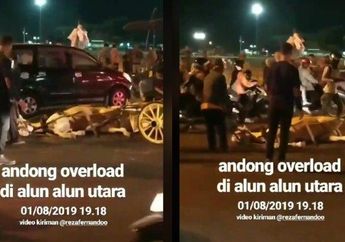 Diduga Overload Penumpang, Seekor Kuda Penarik Andong di Alun-alun Utara Jogja Tersungkur di Tengah Jalan, Buat Murka Netizen