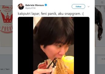 Santai Banget! Meski Gempa, Gadis Ini Tetap Lahap Menyantap Makanannya