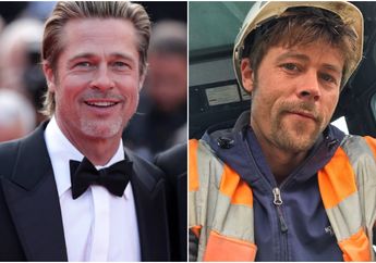 Viral Sosok Nathan Meads, Tukang Bangunan yang Punya Wajah Mirip Brad Pitt, Bak Pinang Dibelah Dua!