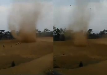 Viral Video Anak-anak SD Bermain dengan Pusaran Angin Puting Beliung, Begini Kata BMKG