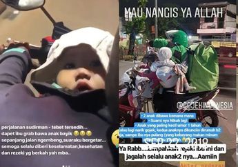 Bekerja Siang-Malam Demi Sesuap Nasi, 5 Kisah Perjuangan Ojol yang Rela Kerja Bawa Anak, No 2 Gendong Anak Sambil Antar Makanan