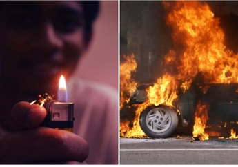 Sadis! Remaja ini Tega Bakar Mobil dan Keluarganya sendiri hanya Karena Kunci Mobil
