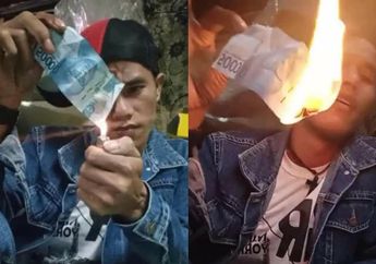 Viral, Pria Medan Rekam Aksinya Bakar Lembaran Uang Rp 50 Ribu di Live Facebook, Terancam Penjara dan Denda Rp 1 Miliar!