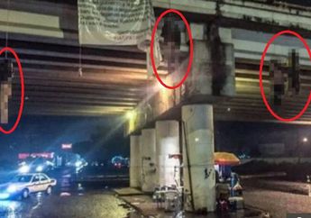 Ngeri! 9 Mayat Tanpa Busana Berlumuran Darah Tergantung di Kolong Jembatan
