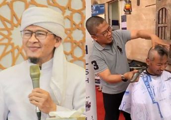 Fasih dan Cekatan, Aa Gym Banjir Pujian Saat Banting Setir Jadi Tukang Cukur Para Jamaah Haji di Arab Saudi!