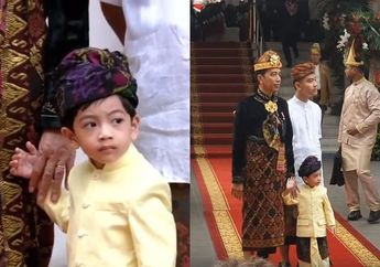 Cocok Dipakai Cucu Presiden dengan Busana Tradisional Bali, Sepatu Jan Ethes Sukses Curi Perhatian di Upacara HUT ke-74 RI