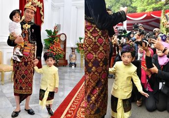 Beredar Foto Cucu Presiden Jokowi Main Bareng di Istana Negara, Jan Ethes Dorong Sedah Mirah Pakai Mobil-mobilan, Netizen: Jangan Ngebut Thes!