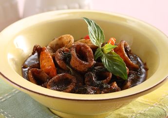 Resep Mudah Cumi Hitam Daun Kemangi Ini Lezatnya Bikin Makan Lebih Sempurna