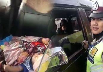Bawa Bayi Sambil Narik, Ini Pesan Polwan Cantik Bandung yang Kuatir Pada Emak-Emak Pengemudi Angkot