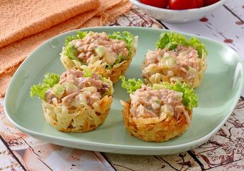 Resep Mudah Singkong Cup Salad Tuna Mayo, Camilan Wajib Untuk Menutup Akhir Pekan