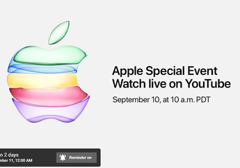 Untuk Pertama Kalinya, Apple Event Juga Disiarkan Langsung di YouTube