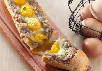 Resep Baguette Egg Melt Enak, Menu Sarapan Spesial Ala Resto Mahal