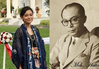 Intip Gaya Etnik Cucu Mohammad Hatta, Gustika Jusuf Hatta Saat Upacara di Istana Negara!