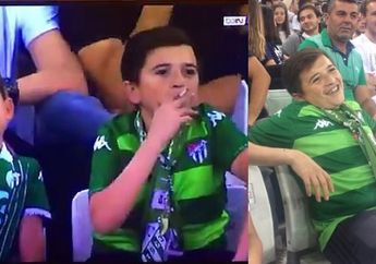 Viral Seorang Bocah Merokok di Tempat Pertandingan Sepak Bola, Ternyata Usianya Sudah 36 Tahun