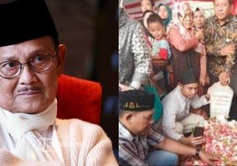 Belum Ada 24 Jam, Nisan Makam BJ Habibie Mendadak Miring, Ulah Warga Jadi Penyebabnya