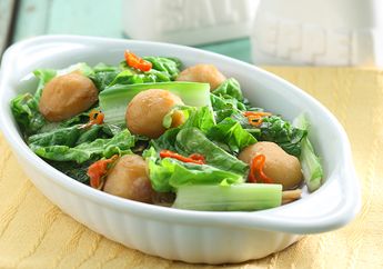 Resep Oseng Sawi Bakso Enak Ini Paling Pas Disantap Dengan Nasi Hangat