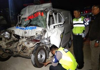 Sungguh Tragis, Antar Jenazah dari Cisauk ke Klaten, Pengemudi dan 4 Penumpang Ambulans Alami Kecelakaan hingga Merenggang Nyawa