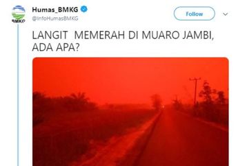 Fenomena Langit Berwarna Merah di Muaro Jambi, BMKG: Ada Penjelasan Ilmiahnya!