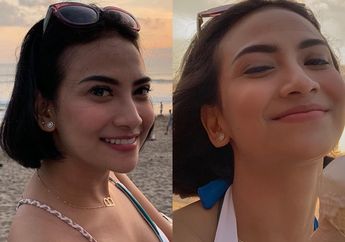 Asyik Nikmati Sunset Pantai Bali, Vanessa Angel Tuai Ceramah Online Saat Pamer Tato di Punggung Mulus