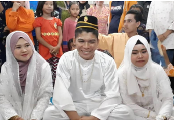 Pria Ini Nekat Nikahi Dua Kekasihnya Sekaligus, Netizen Salfok dengan Ekspresi Mempelai Wanita