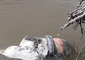 Diduga Korban Pembunuhan, Jasad Seorang Nelayan Ditemukan Warga Sudah Membengkak di Sungai dengan Kondisi Tangan Diikat, Kaki Digembok, dan Badan Terlilit Ban