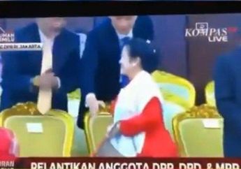 Megawati Buang Muka dan Tak Bersalaman dengan Surya Paloh dan AHY Dalam Pelantikan Anggota DPR, Ada Apa?