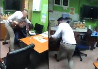 Naik Pitam Pergoki Istri Selingkuh Lewat CCTV Klinik, Seorang Suami Hajar dan Tendang Sang Dokter Tanpa Ampun!
