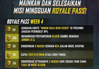 Selesaikan Misi Royale Pass Minggu Ke-4, PUBG Mobile Season 9!