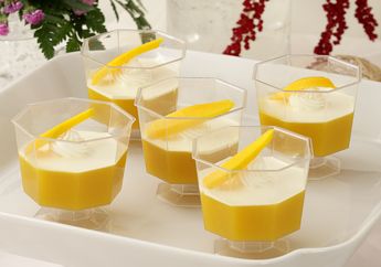 Resep Puding Mangga Saus Krim Enak, harum dan lembutnya Sempurna Tutup Akhir Pekan