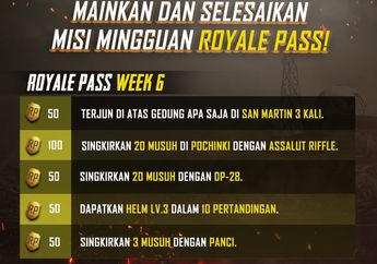 Selesaikan - Misi Royale Pass Minggu Keenam PUBG Mobile Season 9
