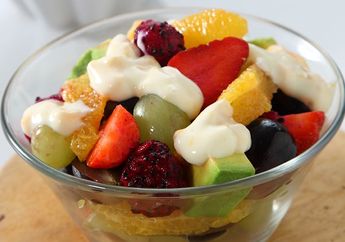 Salad Buah Mudah dan Anti Repot Dengan Resep Salad Buah Saus Jeruk