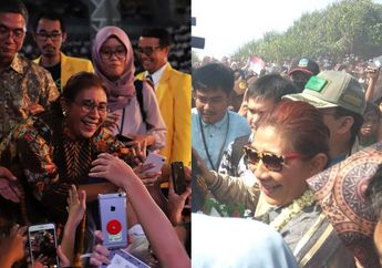 Baru Turun Pesawat Langsung Diserbu Warga, Lihat Detik-detik Susi Pudjiastuti Pulang Kampung ke Pangandaran Usai Tak Lagi Jadi Menteri, Anak-anak Sekolah Berlarian Menyambut Sang Mantan Menteri Kelautan