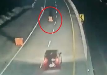 Ekstra Waspada Berkendara di Tol Pandaan-Malang, Beredar Video Water Barrier Geser Ketengah Jalan