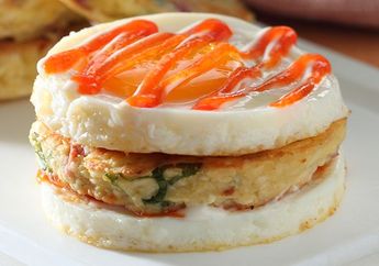 Resep Lapis Telur Goreng Enak, Menu Sarapan Praktis yang Kaya Gizi