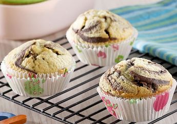 Resep Muffin Cokelat Marmer Enak, Cake Lembut yang Cocok Untuk Sarapan