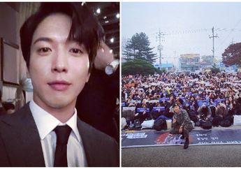 Disambut 1000 Fans saat Bebas Wamil, Yong Hwa CNBLUE Mengaku Gugup!