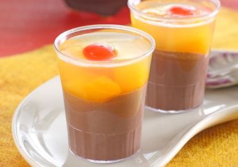 Resep Puding Cokelat Buah Enak, Pas Banget Jadi Hidangan Penutup
