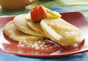Resep Pancake Sirup Apel Enak, Menu Sarapan Fancy Kesukaan Si Kecil