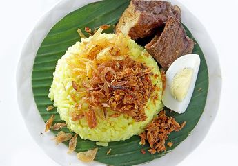 Resep Nasi Kuning Bungkus Daun Enak, Sajian Bertoping yang Bikin Sarapan Lebih Meriah