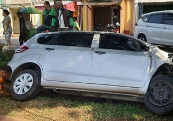 Lolie Diduga Mengantuk Saat Nyetir, Bikin Suzuki Ertiga Nyemplung Selokan di Serpong