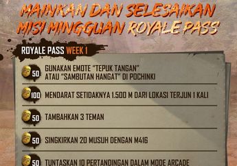 Ini Dia Misi Royale Pass Minggu Pertama PUBG Mobile Season 10