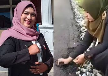 Modal Tangan Kosong Emak-Emak Aceh Remas Aspal Jalanan Sampai Hancur, Bukan Perempuan Biasa