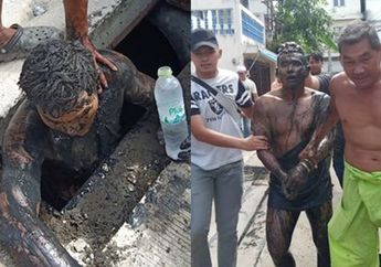 Nekat Kabur karena Tak Mau Ditilang Polisi, Pria ini Rela Bersembunyi di Selokan Selama 24 Jam